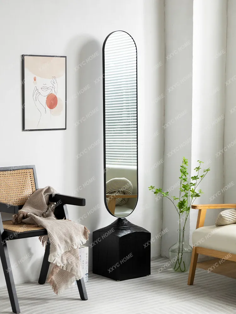 

Full-length mirror Floor-to-ceiling home living room bedroom fitting mirror Rotatable full-length mirror