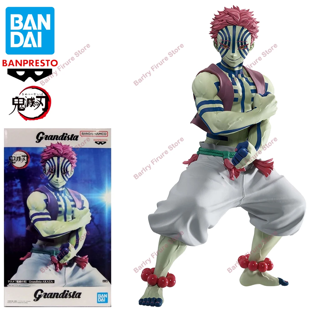 

BANDAI BANPRESTO Grandista Demon Slayer 22 см Akaza оригинальная модель аниме фигурка экшн-фигурки модель фигурка коллекция
