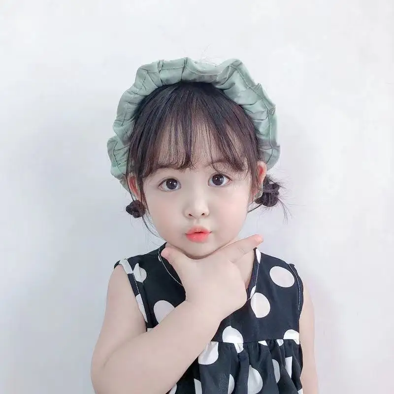 Summer Children's Empty Top Shell Hat Boys and Girls No Top Sun Hat Baby Sun Hat Big Brim Breathable Sun Hat