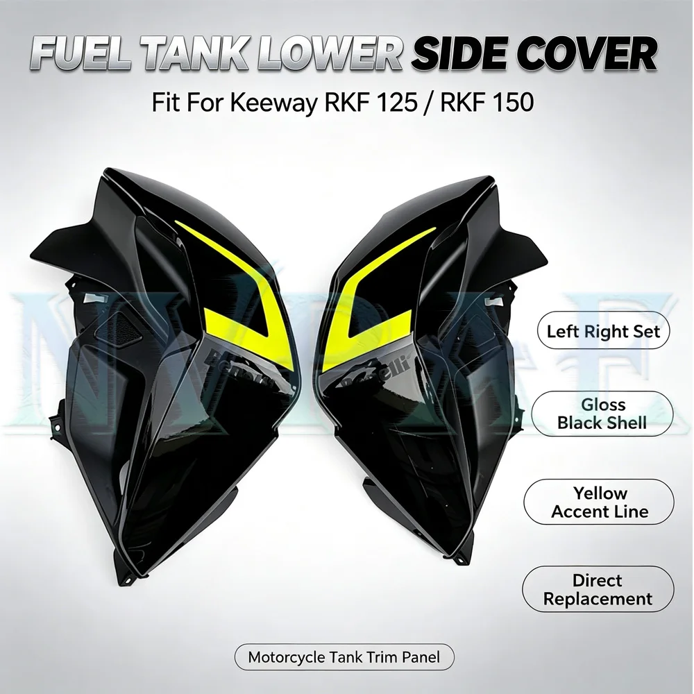 For Keeway RKF 125 150 RKF 125 RKF 150 Fuel Tank Guard Trim Cover Fuel Tank Cover Fairing Protection Board Plastic Plates