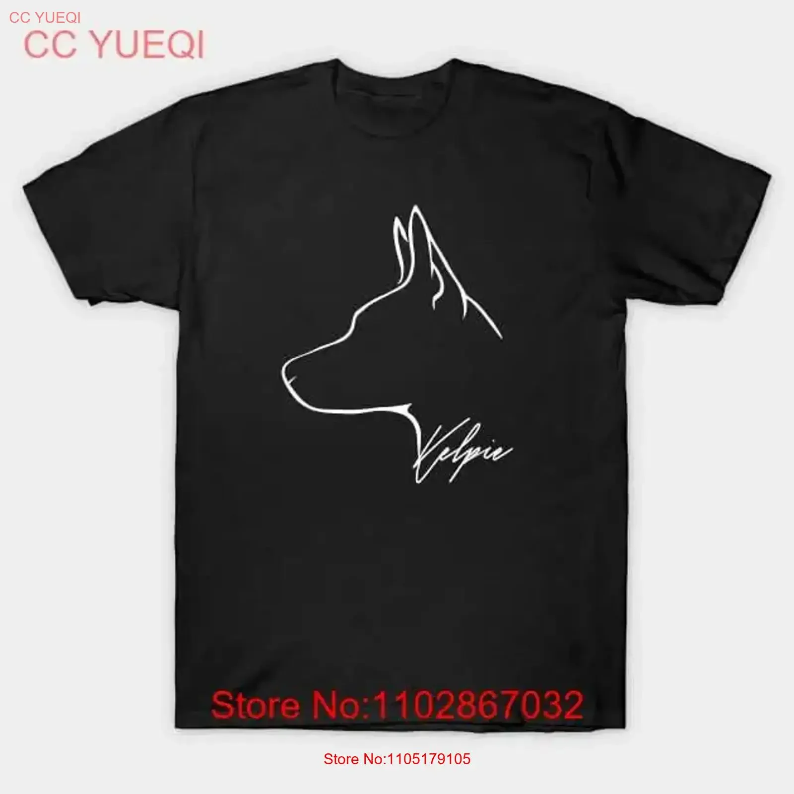 Proud Australian Kelpie profile dog lover gift Made in Australia T Shirt S 5XL vintage Washed fashion Versatile Slightly