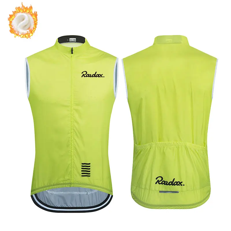 Winter Vest for Men 2023 RAUDAX Winter Thermal Fleece Cycling Vests Sleeveless Bicycle Warm Vest Winter MTB Road Bike Tops Gilet