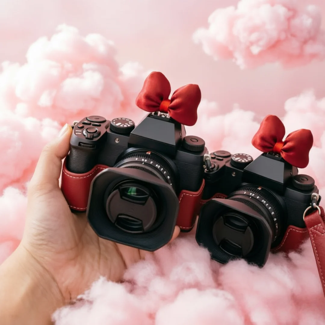Cute Butterfly Knot Series Hot Shoe Cover for Leica Q2 Fuji X100V X-T5 Sony ZV-1 Canon EOS R5 Nikon Z5 Camera Accessories