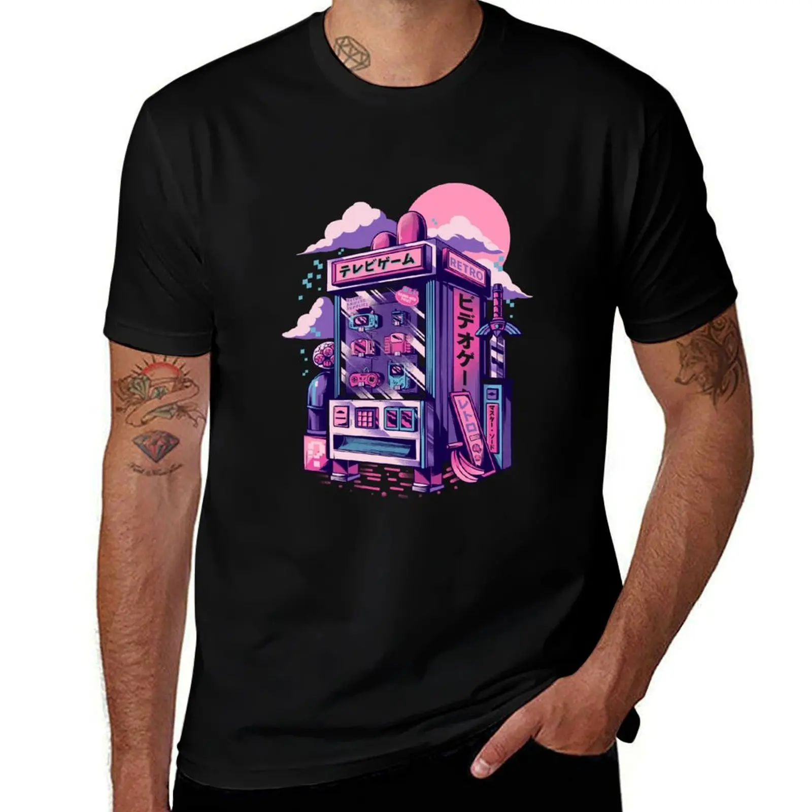 

Retro gaming machine T-Shirt t shirts for man pack white anime t shirts oversize T-Shirt