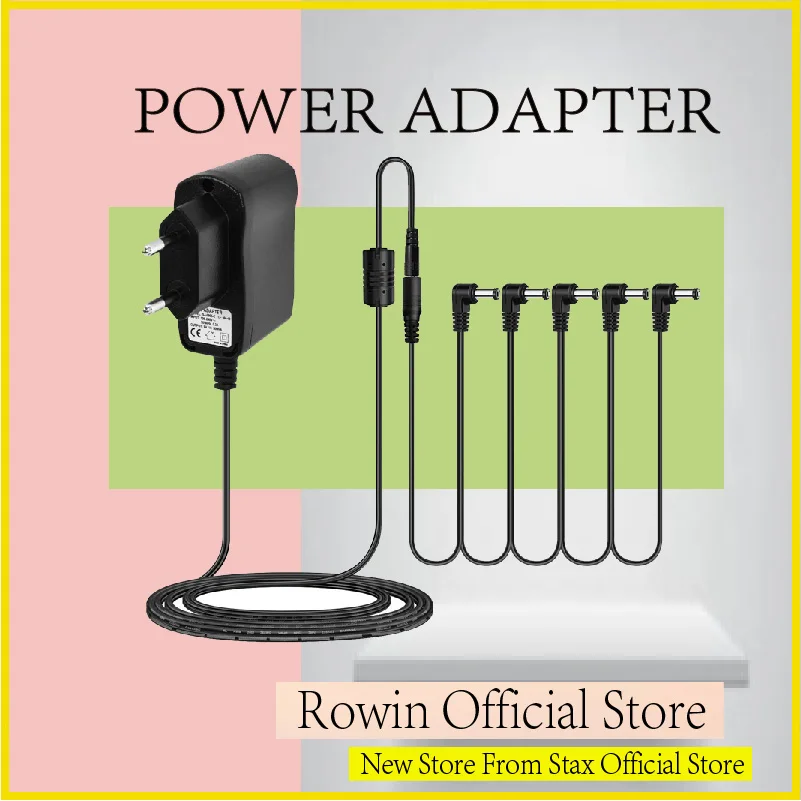 

Rowin Power Adapter 5 Way Electric Guitar Effect Pedal Power Plug Accessories Cables Daisy Chain Wire Pro 9V DC 500mA Plug Pod