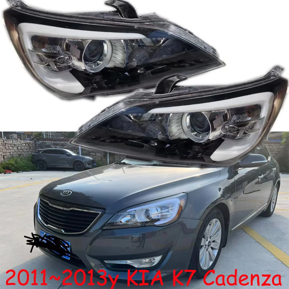 1pcs car bumper headlamp For Kia K7 Cadenza headlight 2011~2013y head lamp for KIA Cadenza fog lamp