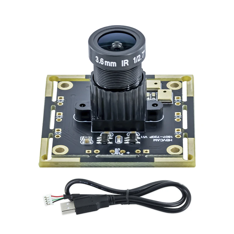 1MP HD USB Camera Module 720P Manual Focus 72/100/160° Lens Focal Length 38*38 Compatible 32*32 Camera Module USB Driver-free