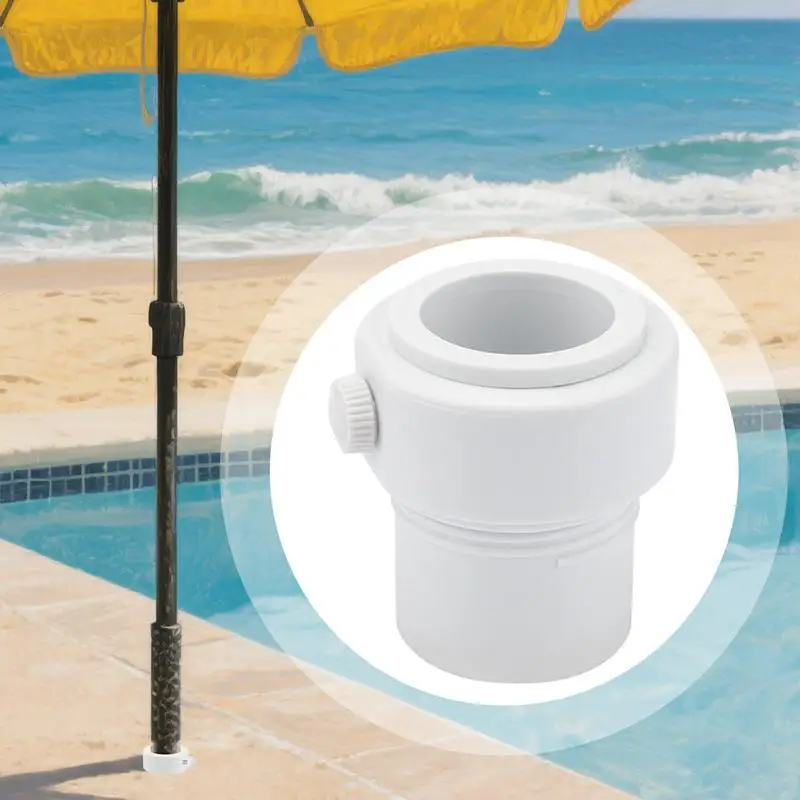 Umbrella Pole Stabilizer Umbrella Base Insert Fit 1.35-1.5in Windproof Adapter Sunshade Rod Mount For Rooftop Terrace Beach