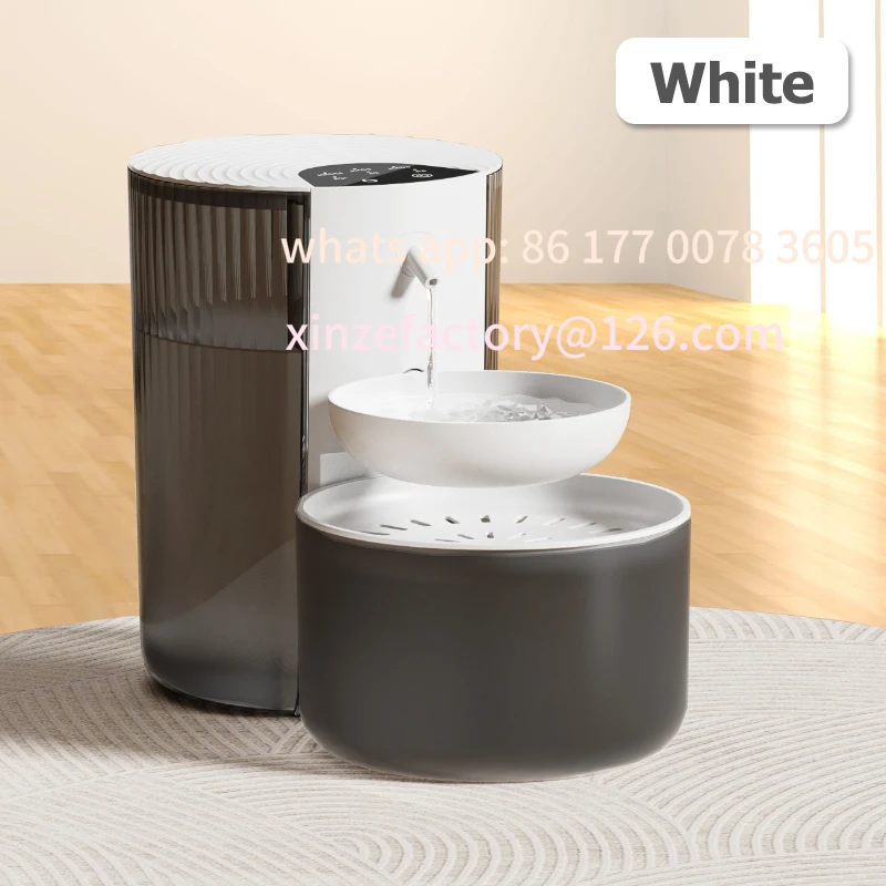 

Customizable Smart Pet Water Dispenser, Wireless Cat Fountain, Dumping Dog Dispenser, Rechargeable Automatic Water