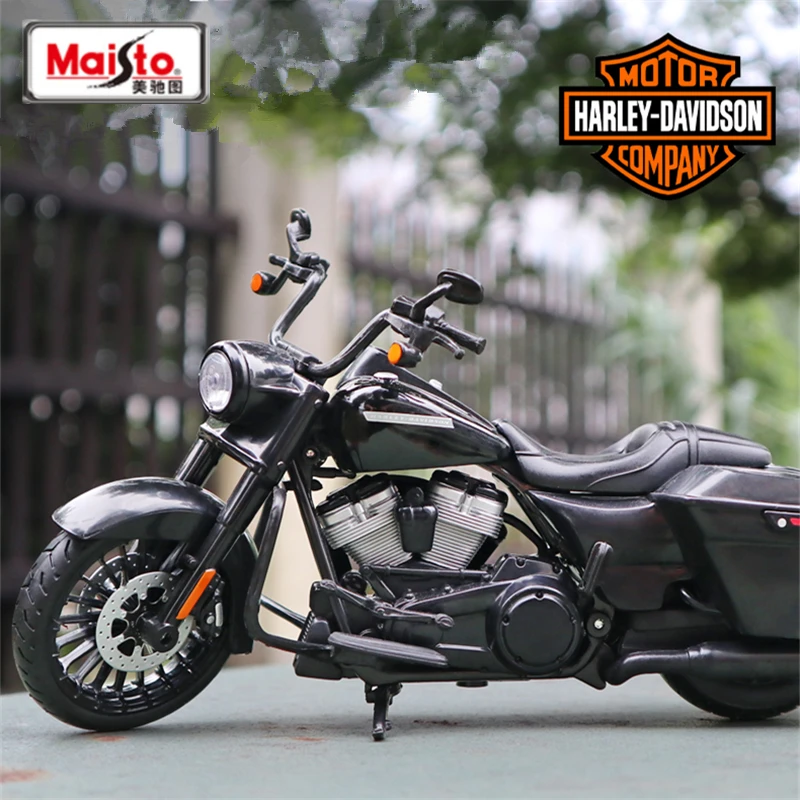 

Maisto 1:18 Harley 2017 Road King Special Alloy Motorcycle Model Diecast Metal Classic Motorcycle Model Collection Children Gift