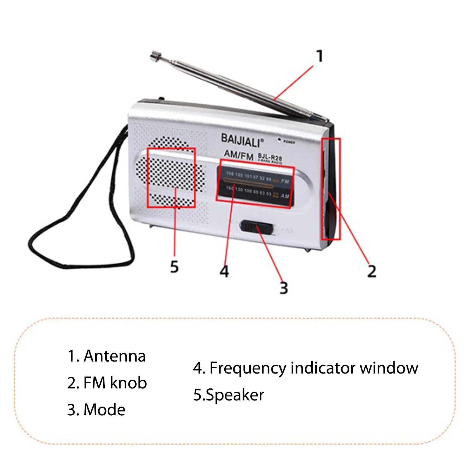 Rádio vintage am/fm, digital, portátil, ondas curtas/longas, função de memória, alimentado por bateria, alto-falante embutido para ambientes externos