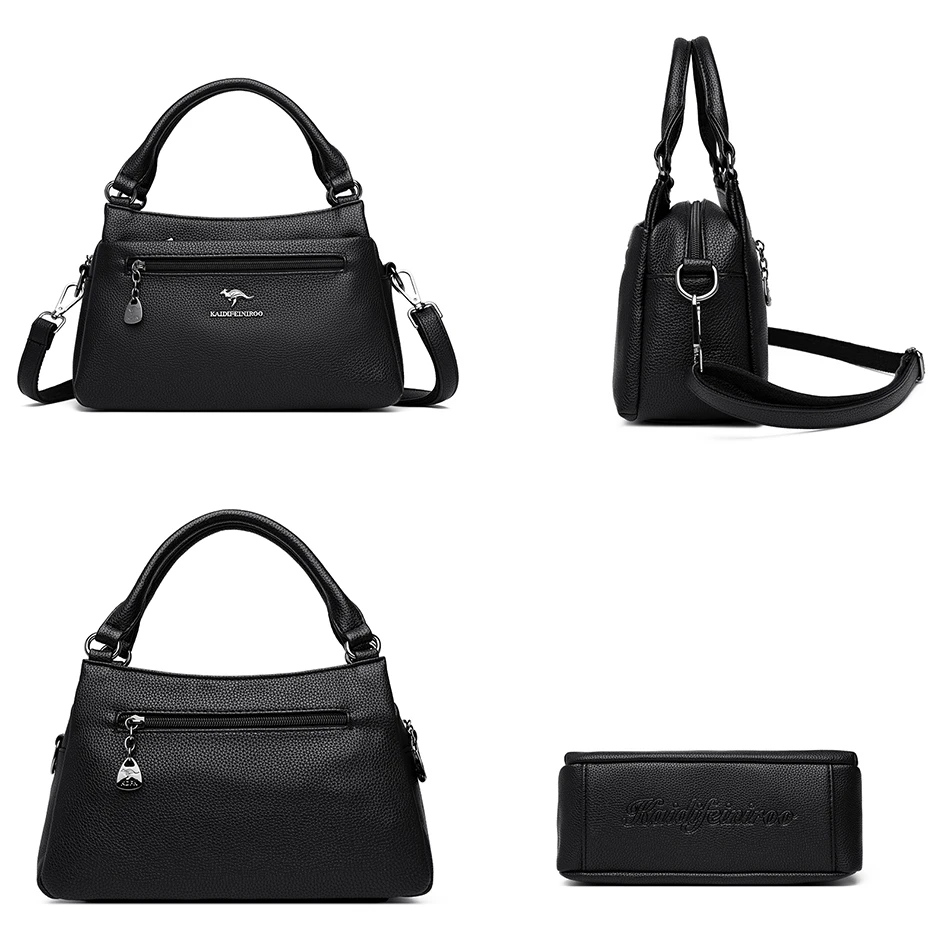 Modne modne wysokiej jakości damskie torebki luksusowy projektant marki torby na ramię Crossbody 2023 Casual kobiet zapinane na zamek torby Tote Sac