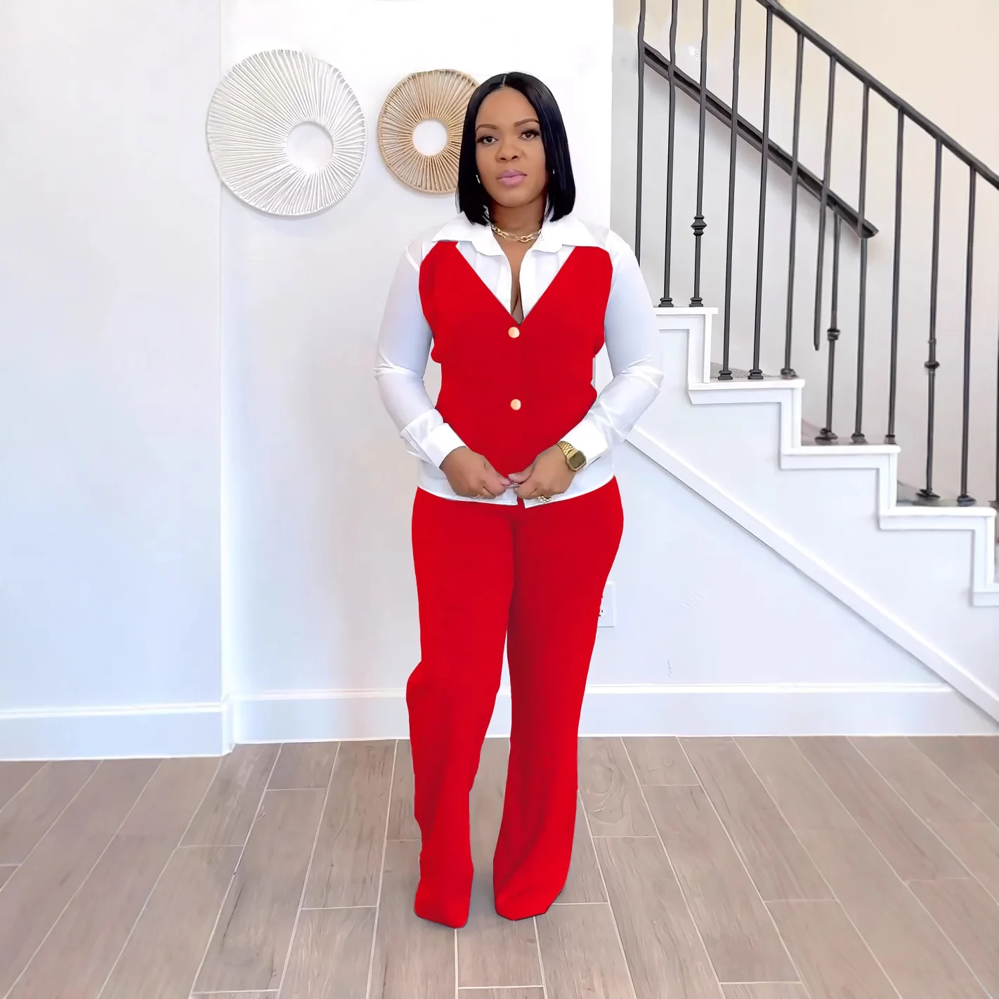 2 Piece Women Sets 2025 New Arrival Spring Summer Matching Sets Two Pieces Sets Long Sleeve Top And Pants Suits Outfits Clothing