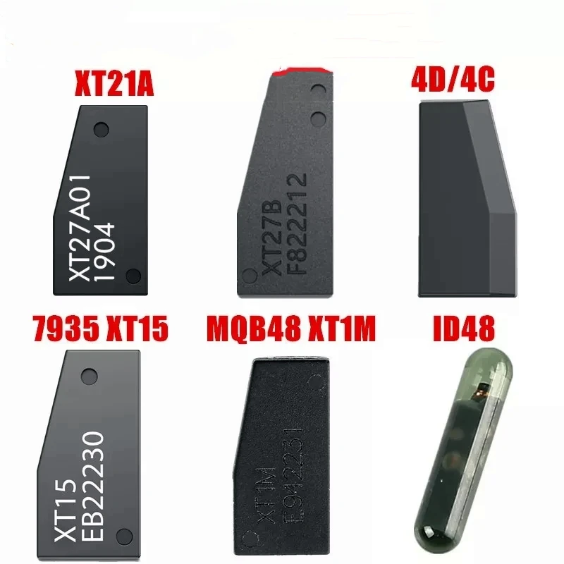 10pcs/lot  VVDI Chip Super Chip XT27B XT27A 4D/4C 7935 XT15MQB48 XT1M ID48 Types Transponder for VVDI2/VVDI Key Tool Chip