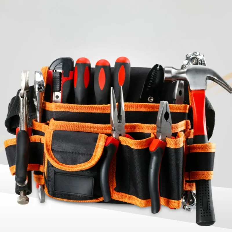 

Multi-functional Electrician Tools Bag Waist Pouch Belt Storage Holder Organizer Garden Tool Kits Waist Packs Oxford Cloth
