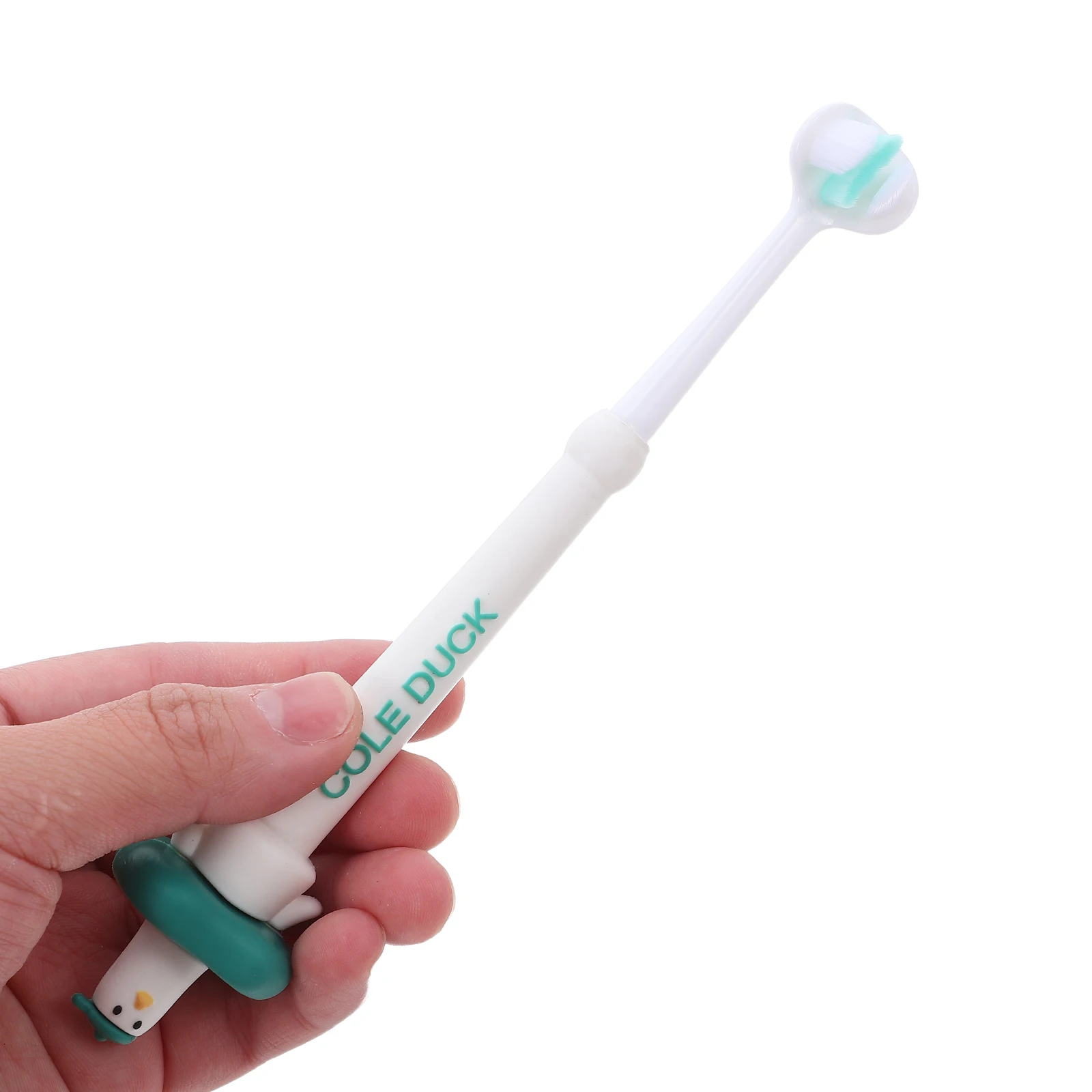 

4Pcs Kids Three-Sided Toothbrush Soft Bristles Gentle for Toddlers Easy Grip Handle Children Manual Toothbrush Set