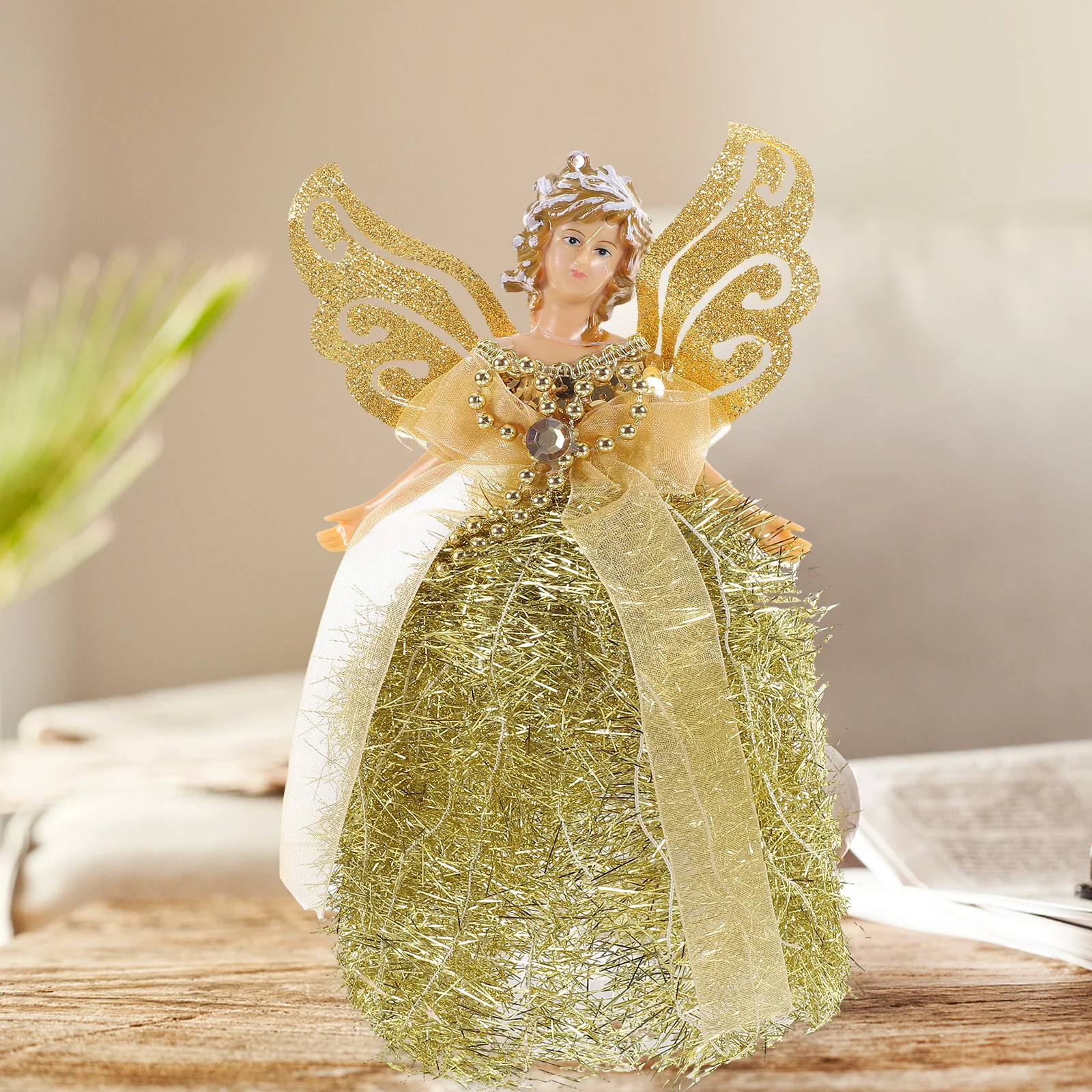 1 قطعة تمثال ديكور لعيد الميلاد الزفاف ديكور المنزل الملاك تماثيل صغيرة في الهواء الطلق الملاك الصغيرة الحرفية البلاستيك الراتنج