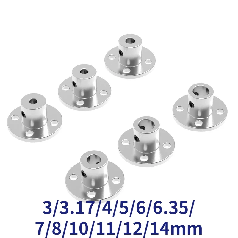 

2mm/3mm/3.17mm/4mm/5mm/6mm/6.35mm/7mm/8mm/10mm/11mm/12mm/14mm Rigid Flange Coupling Motor Guide Shaft Coupler Support Connector
