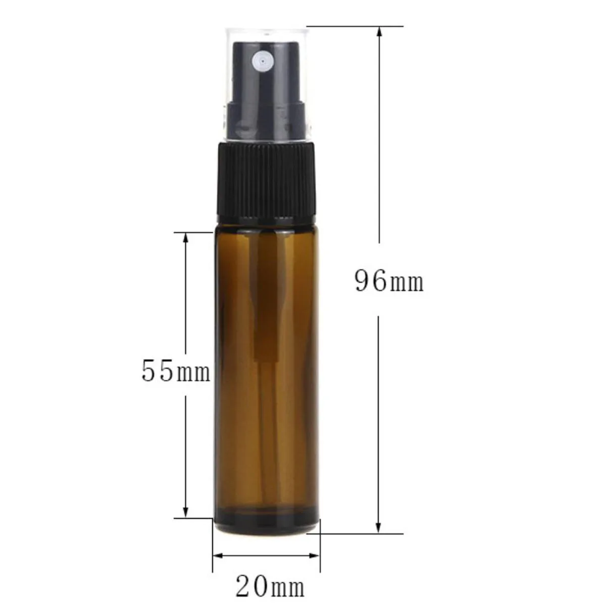 5x10x10ml tragbare nachfüllbare Parfüm matte Glasflaschen Nachfüll spray Sprüh gerät Kosmetik behälter Zerstäuber Weihnachts geschenk Reisen