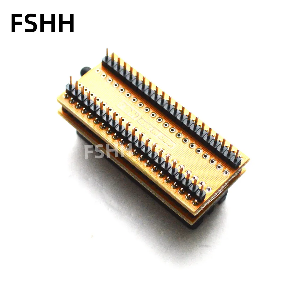 300mil 7.62mm dip40 soquete de bloqueio 1.778mm sdip40 para dip40 programador adaptador dip40 para dip40 2.54mm soquete de teste