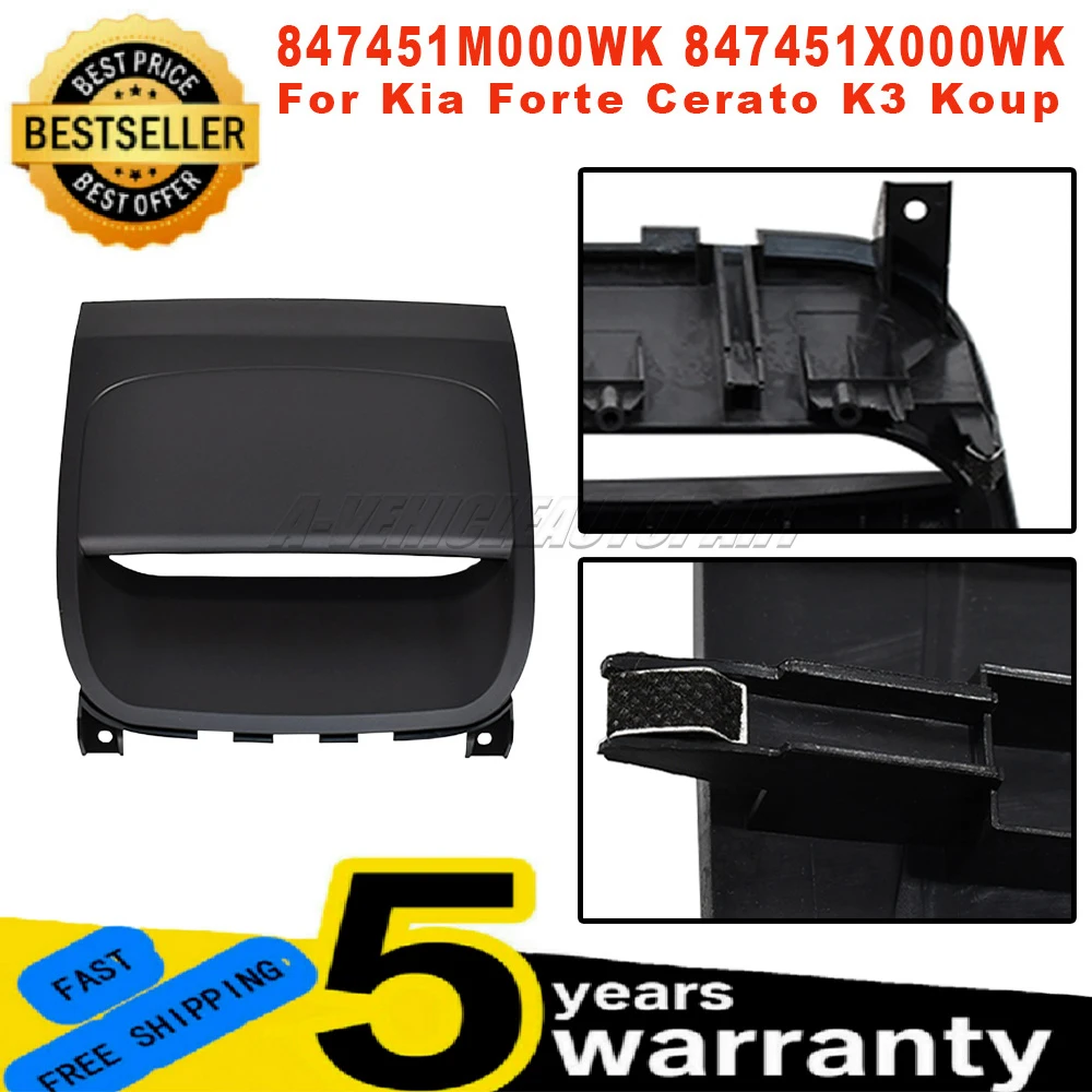 

847451X000WK New For Kia Forte Cerato K3 Koup 2008-2017 Front Dashboard electronic clock trim panel 847451M000WK car accessories