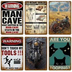 Vintage Tin Sign Home Decor Items Wall Decor Art Wall Mural Room Decoration Items Decor Men Retro Metal Sign Plate Bar Posters