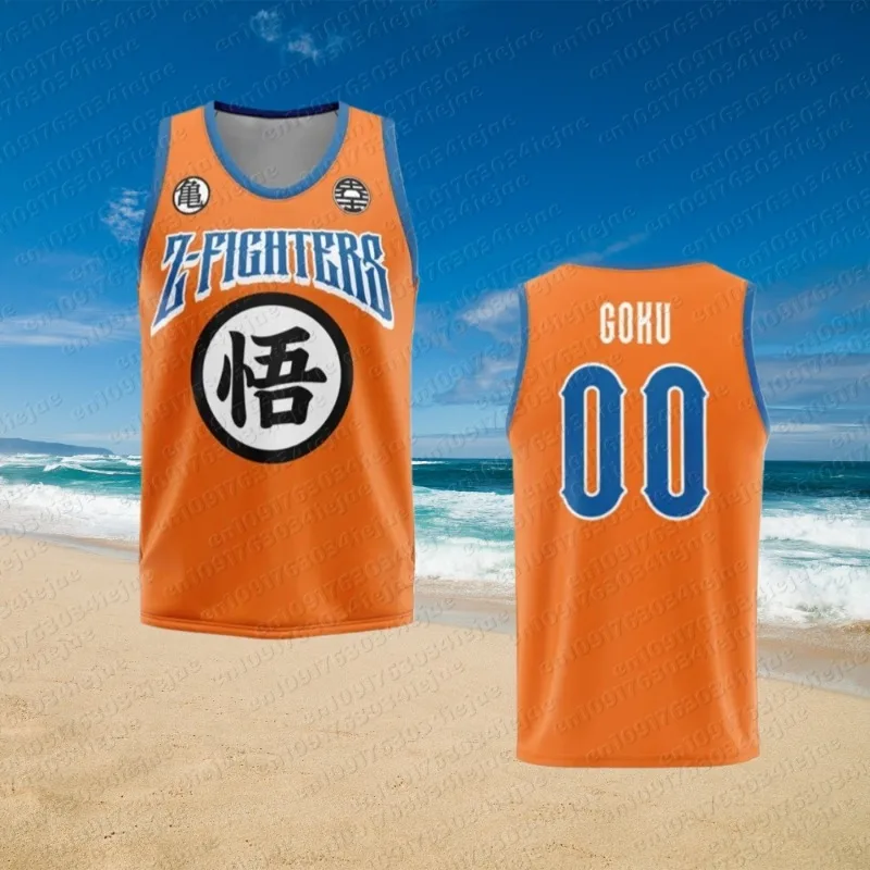 2026 Sommer Dragon Ball Goku Übergroßes Anime-Print Herren Ärmelloses T-Shirt Trainingsweste Sommer Schnelltrocknend Leichtgewicht