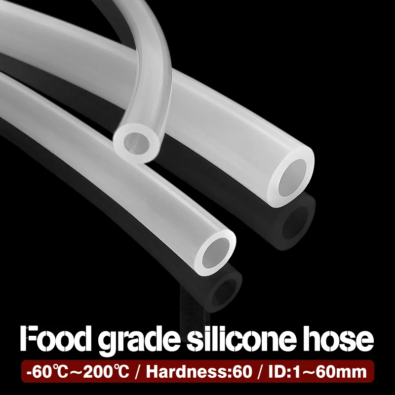 18x20 Silicone Tubing ID 18mm OD 20mm Food Grade Flexible Drink Tubing Pipe Temperature Resistance Nontoxic Transparent