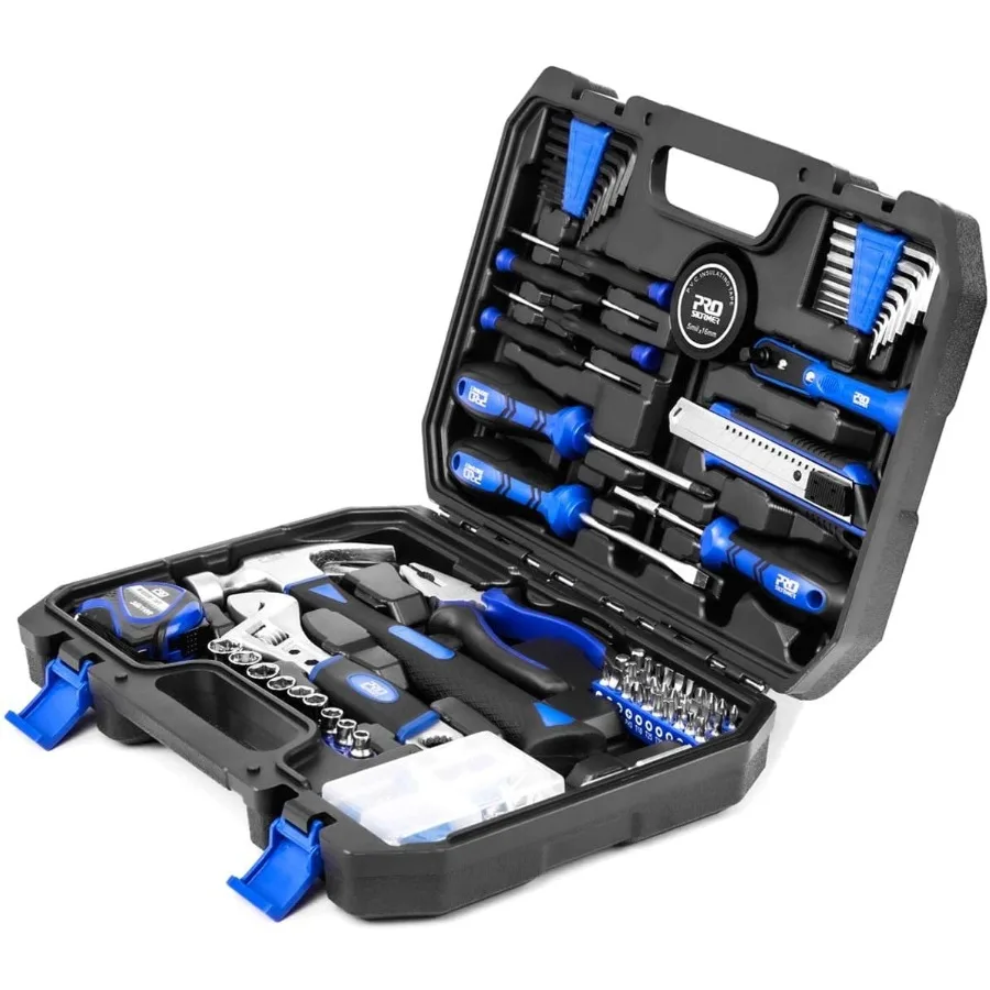 

159-Piece Home Repair Tool Set, General Household Hand Tool Kit with Tool Box Storage Case for Apartment, Garage, Dorm and Offi