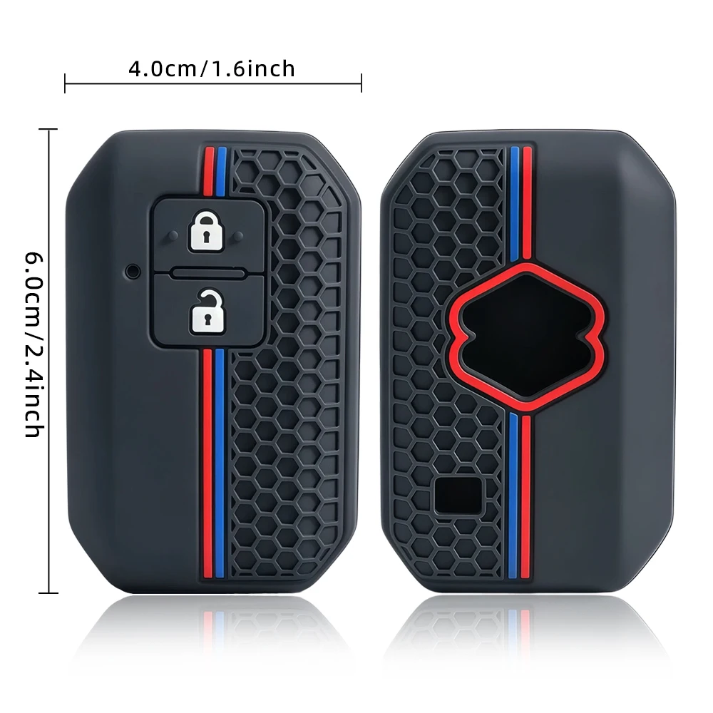 2026 New 2 Buttons For Suzuki Swift 2017 2018 Silicone Key Case Cover Keyless Fob Shell Skin Keyring Key Chain Holder Protector - view 6