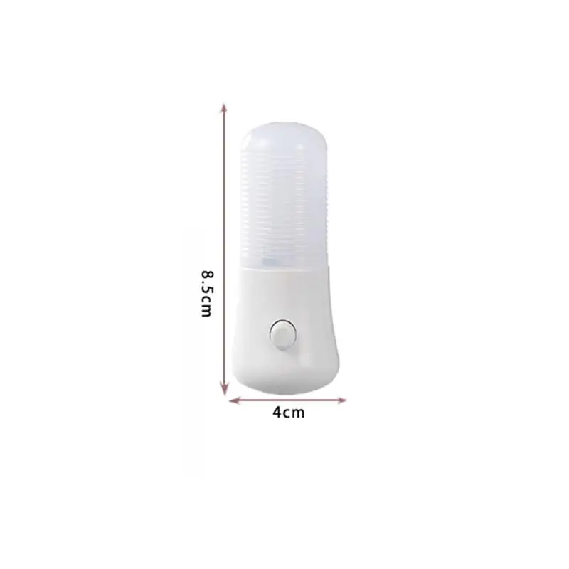 Светодиодный ночник с вилкой стандарта США, теплый, холодный белый, домашнее освещение, энергосберегающая лампа, кнопочный переключатель, бра для детской спальни, коридора