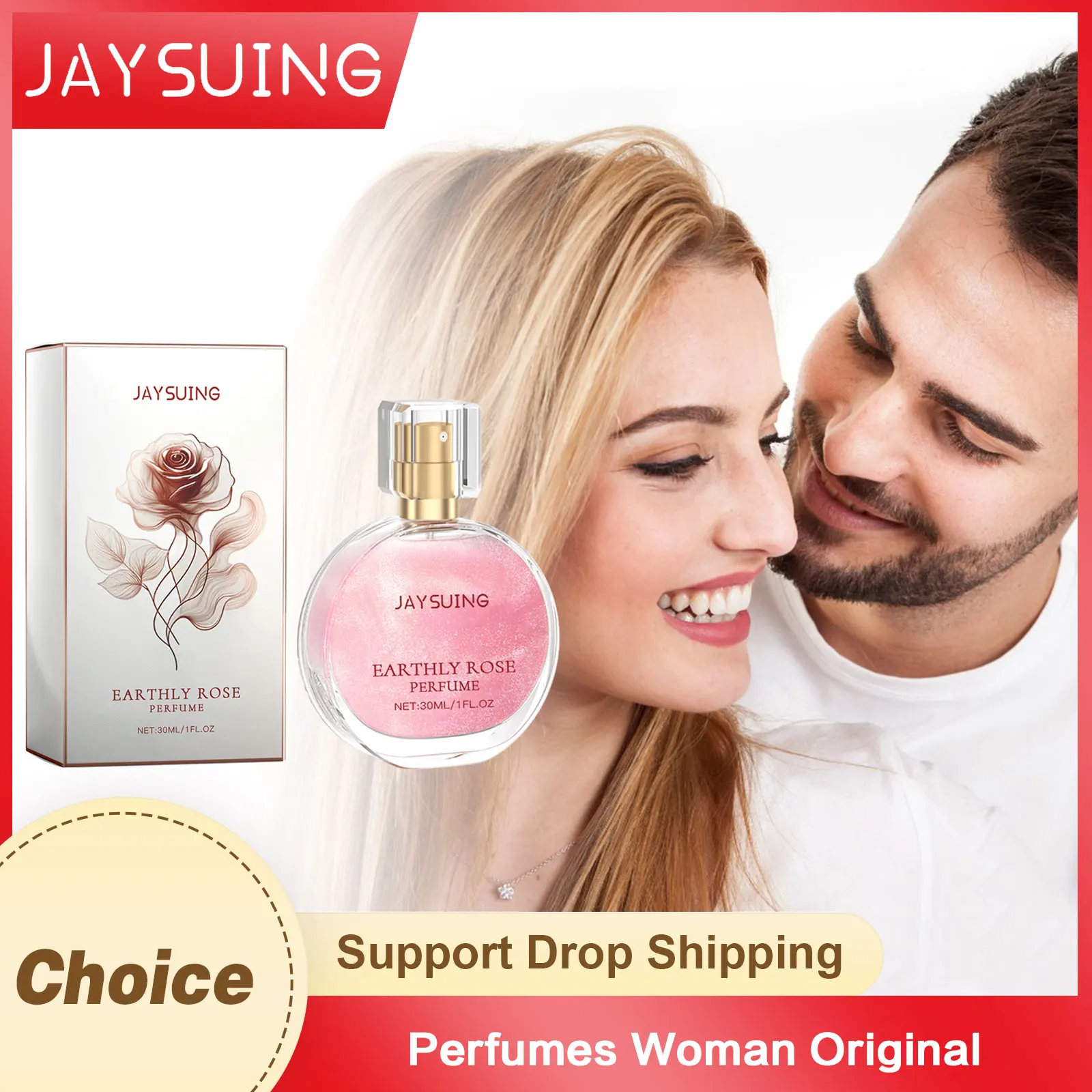 Rose Perfume Woman Original Lasting Fragrance Floral Scent Refresh Body Spray Dating Perfume Protable Charm Sexy Pheromone Spray