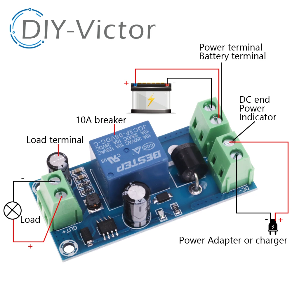 YX850 Power failure automatic switching standby battery lithium battery module 5V-48V universal emergency converter