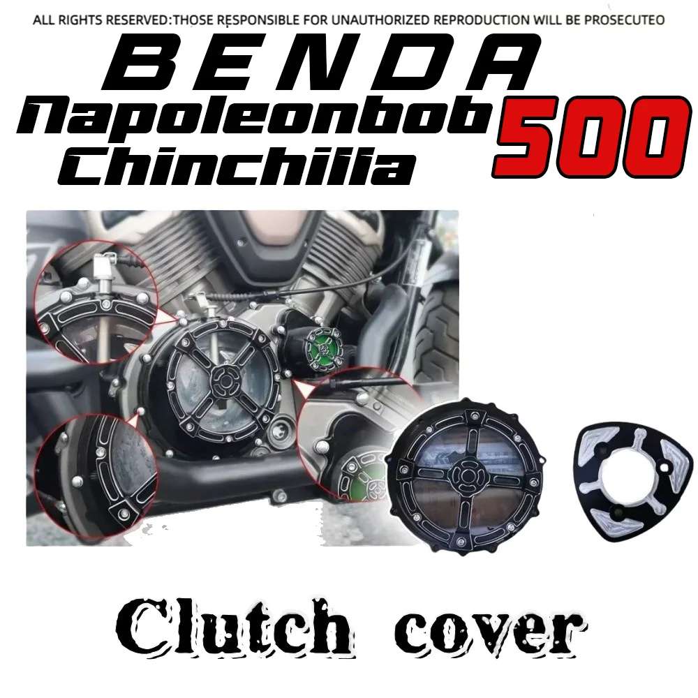 

For BENDA Napoleonbob ChinchiIIa 500 Customized Transparent Clutch Cover Engine Water Pump Cover Instrument Cover