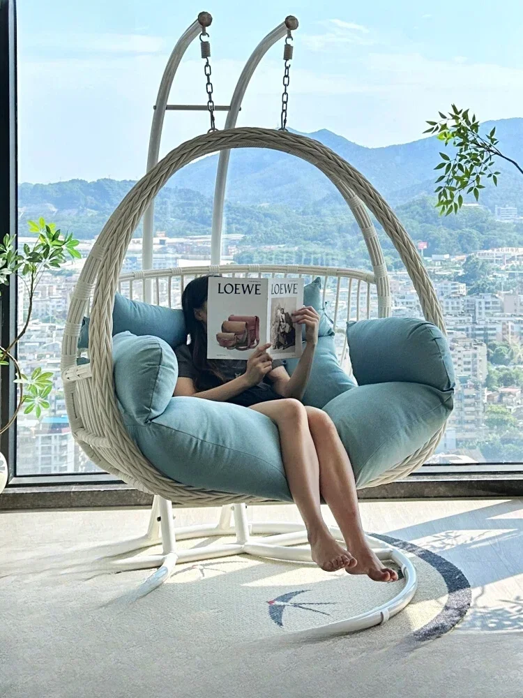 

Nordic Hanging basket rattan chair balcony indoor double outdoor home swing living room bird's nest