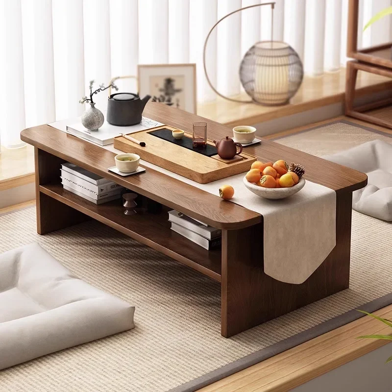 

bay window small coffee three-piece set household simple table bedroom sitting on the floor kang table