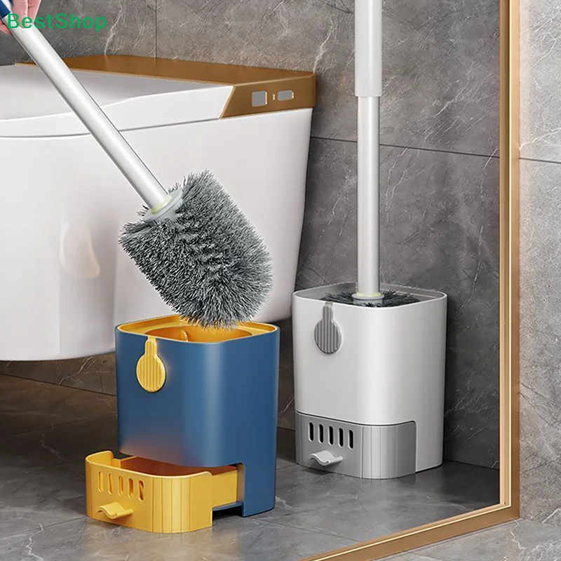 

♫Home Multi-functional Toilet Brush Set Brush For Bathroom Cleaning Cleaner With Holder