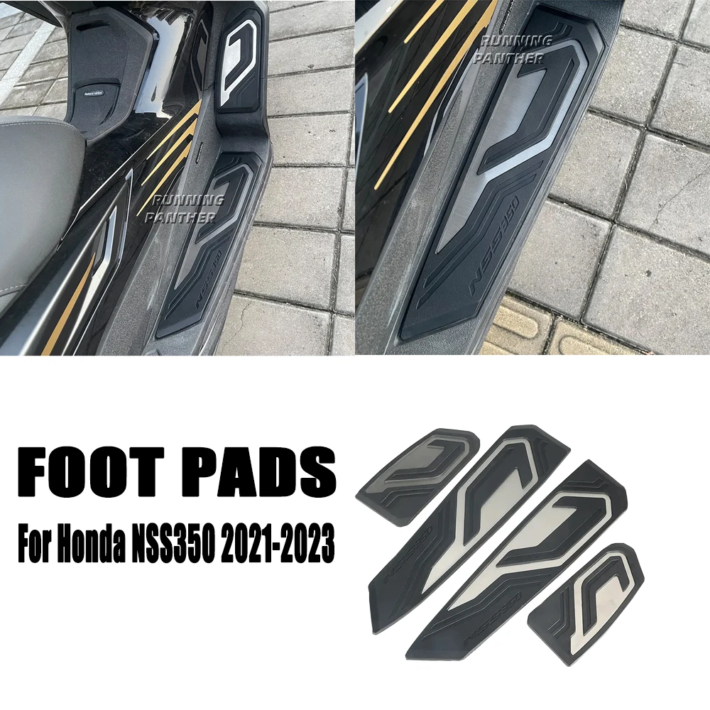 

New For Honda NSS350 NSS 350 2021 2022 2023 Motorcycle Foot Pegs Pad Pedal Plate Rests Floor Panel Footpegs Footrest Footboard