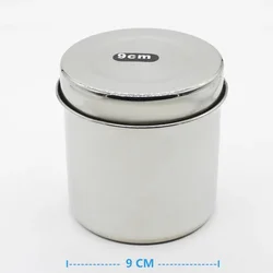 9cm tattoo Medical Stainless Steel Cotton Disinfection Container Tank Alcohol Iodine Gauze Canister Medicine Cylinder Box tool