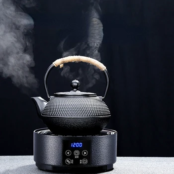 고온 내성 전기 세라믹 스토브, 차 끓이는 냄비, 두꺼운 유리, 차 밥솥 