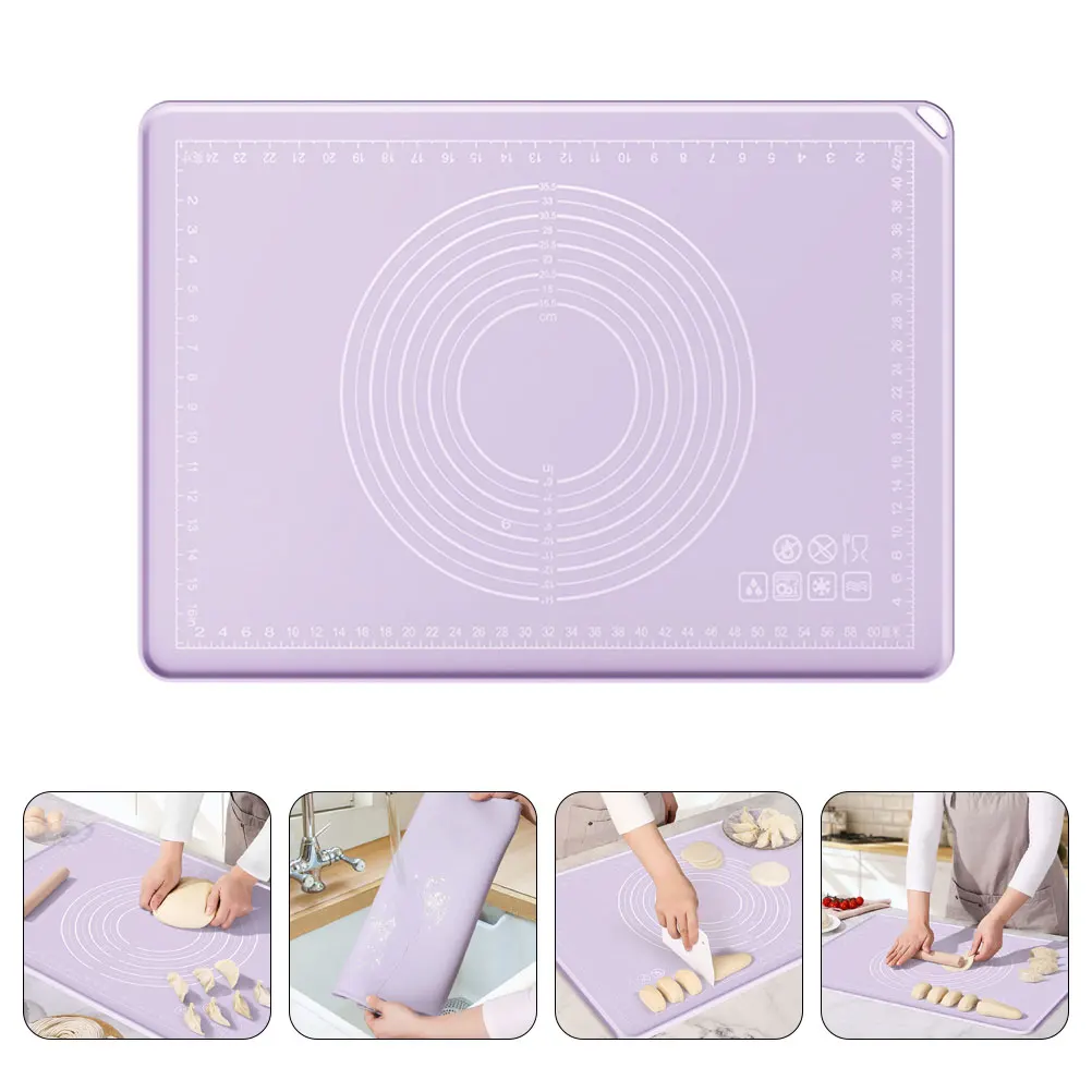 

Premium Silicone Kneading Non-Slip Dough For Pastry Bread Pizza Reusable Kitchen Mat Countertop Rolling Mat Household Silicone