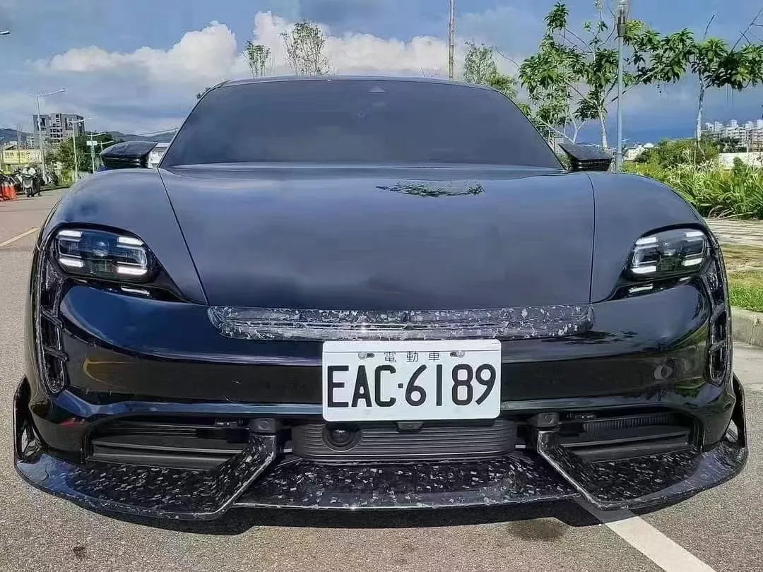 Подходит для обновленного комплекта кузова из углеродного волокна в стиле MSY Porsche Taycan, включая переднюю лопата, задний диффузор со стороны