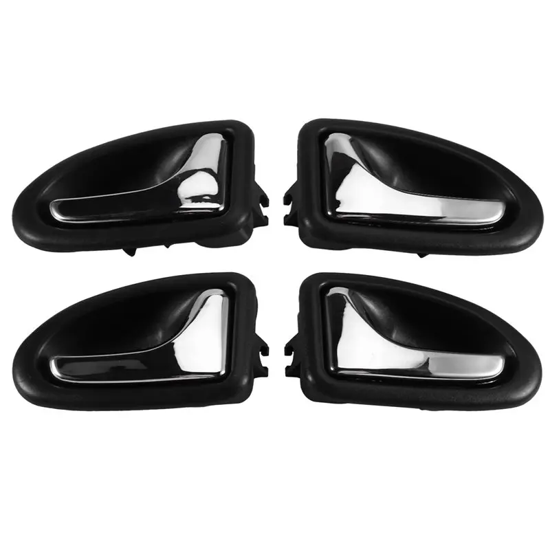 

Chrome Front Rear Inner Door Handles Set Of 4 For Clio Ii Megane Scenic 96- 03 8200915598 8200915599 7700432707 7700432708