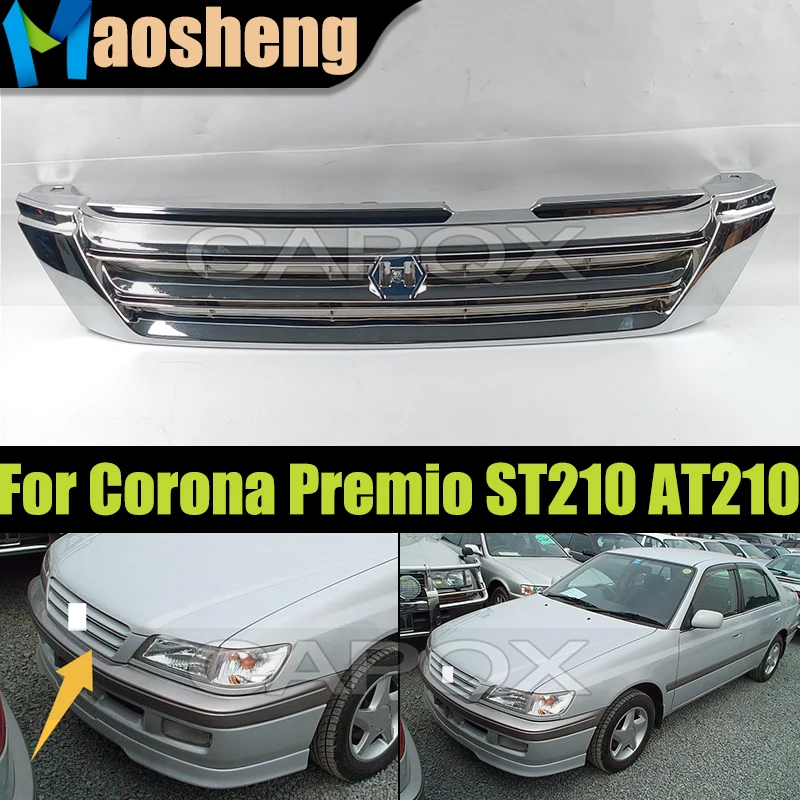 

Car Front Bumper Hood Grill Radiator Grille For Toyota Corona Premio ST210 AT210 ST215 Car Front Bumper Mesh Grille