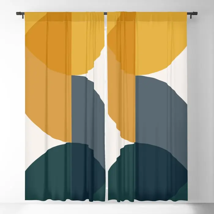 Geometric Harmony VIII Blackout Curtains 3D Print Window Curtains For Bedroom Living Room Decor Window Treatments