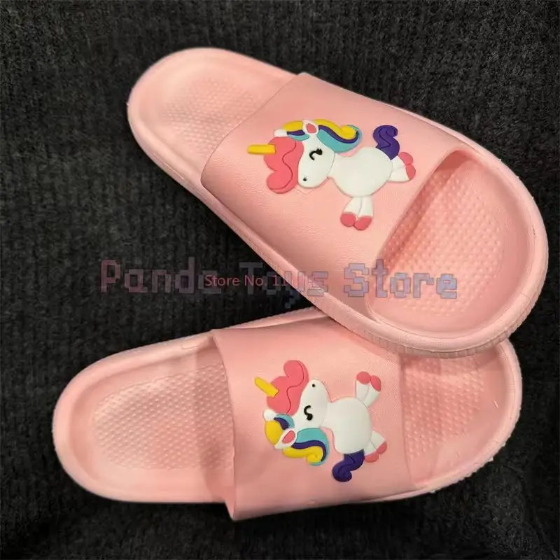 New Sanrio Slippers Kid Summer Outings Wearing Cute Cartoon Slippers Boys Soft Soled Bathroom Slippers Kids Girls Home  Slippers