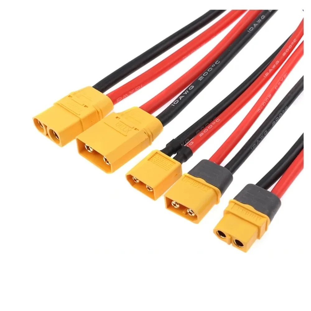 NEW XT60H XT60H XT90H 15/30A 60A 90A 12AWG 14AWG 10CM Gold-plating High Current Battery Motor Connect