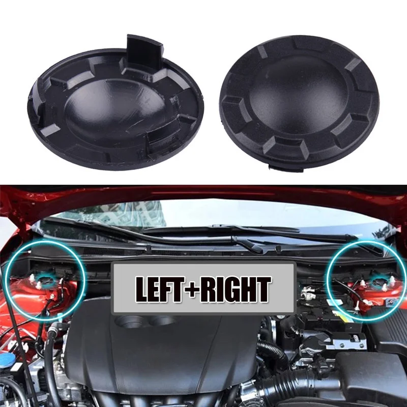 2pcs Car Shock Absorber Trim Protect Covers Waterproof Dust Caps Black Decor Accessories for Mazda 3 Axela CX-4 CX-5 CX-8 Atenza