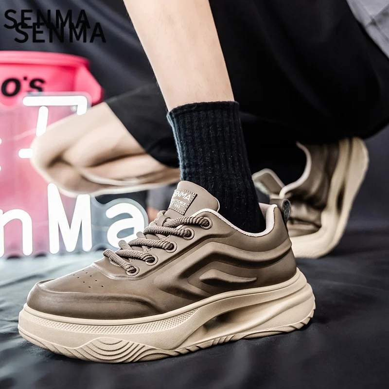 SENMA أحذية رجالية 2026 مضادة للانزلاق الجري الرياضية الأصلية العصرية مجلس حذاء سميك القاع الارتفاع زيادة حذاء كاجوال حذاء رجالي حذاء رياضة #6