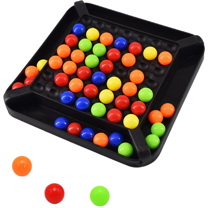 Rainbow Ball eliminate beans Elimination Board GameTravel Game Fun Color Matching Puzzle Toy Parent-child Interaction Brain Game